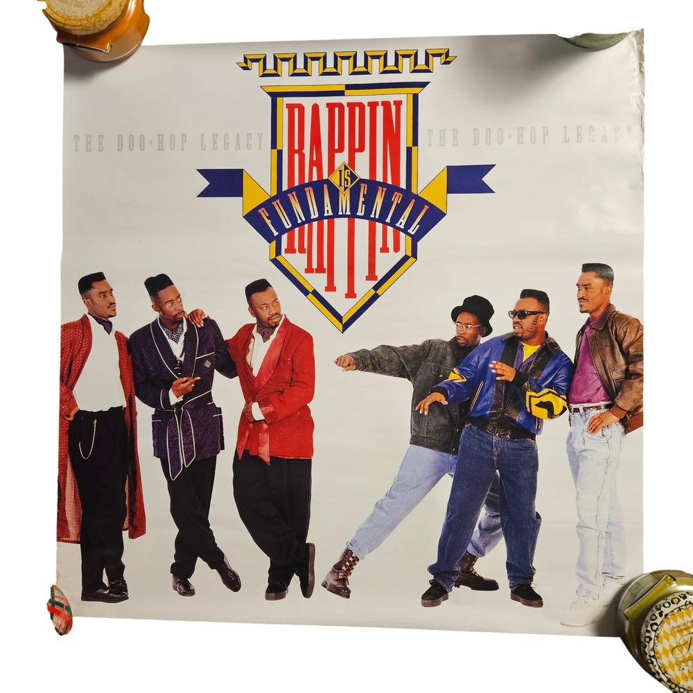 Rappin' Is Fundamental Doo-Hop Legacy Vintage 1991 Promo Poster 24x24 Hip‎ Hop